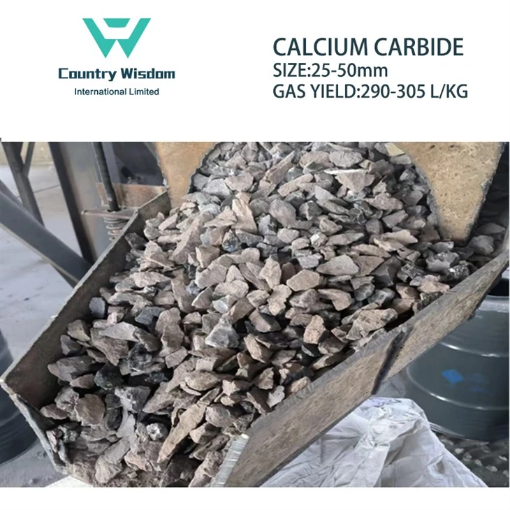 Καρβίδιο ασβεστίου 25-50 mm Cac2 100kg/τύμπανο για καταλύτη φρούτων
