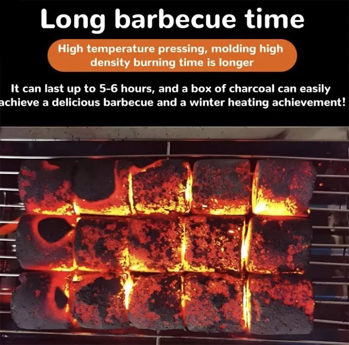 ΞΥΛΟ κάρβουνο Οικολογικό φυσικό κάρβουνο μπαμπού, χωρίς καπνό, υψηλής ποιότητας για μπάρμπεκιου